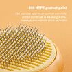 Pet Hair Brush Self Cleaning Slicker Comb Dog Cat Pumpkin Brush for Shedding and Grooming Fit for All Long or Short Hair Pets