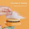 Pet Hair Brush Self Cleaning Slicker Comb Dog Cat Pumpkin Brush for Shedding and Grooming Fit for All Long or Short Hair Pets