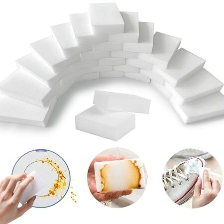 40pcs Magic Cleaning Sponges Eraser Melamine Foam Cleaning Pads Dish Household for Kitchen Bathroom Furniture