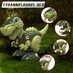 Dinosaur Eggs DIY STEM Building Toys Set for Kids 3-5 5-7, Green T-Rex