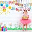 22 Pieces Easter Party Decorations Set, Includes Happy Easter Banner, Happy Easter Big Size cake topper,latex Balloons for Easter Party Supplies