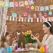 22 Pieces Easter Party Decorations Set, Includes Happy Easter Banner, Happy Easter Big Size cake topper,latex Balloons for Easter Party Supplies