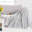 100X150CM Fleece Blanket Lightweight, Pearl Grey Soft Plush Fluffy Couch, Bed, Sofa Air CON