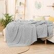 100X150CM Fleece Blanket Lightweight, Pearl Grey Soft Plush Fluffy Couch, Bed, Sofa Air CON