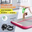 AirTrack Inflatable Air Track Gymnastics Tumbling Floor Mat with Electric Pump Pink 3x1x0.1m