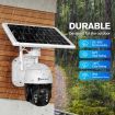 PTZ Security Camera CCTV Solar Wifi 2.0MP Home Spycam Surveillance System Outdoor Waterproof with Battery x2