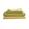 Cosy Club Washed Cotton Sheet Set Yellow Lime Queen