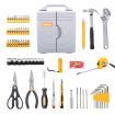 88PCs Household Hand Tool set Utility Kit Hammer Plier Scissor Knife Screwdriver