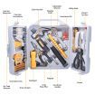 88PCs Household Hand Tool set Utility Kit Hammer Plier Scissor Knife Screwdriver