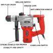 TOPEX 1010W SDS+ Rotary Hammer Drill Demolition Jack Hammer Kit w/ Chisels Drill