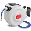 Topex 20m Air Hose Reel with Quick Fitting Wall Mounted Auto Rewind Any Position Stop