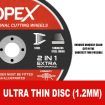 50-Piece 85mm Professional Cutting Wheels Discs 2 in 1 Steel Inox Ultra Thin