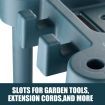 Garden Tool Rack Storage Farm Shed Garage Organiser Handles Holder with Wheels