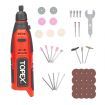 TOPEX 12V Cordless Rotary Tool Speed 5000-25000rpm Carving tool Set Grinding tool Kit Not Include Battery