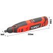 TOPEX 12V Cordless Rotary Tool Speed 5000-25000rpm Carving tool Set Grinding tool Kit Not Include Battery