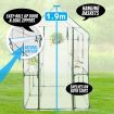 Garden Greenhouse Walk-In Shed 190cm PVC Apex