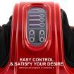 Foot Massager Electric Massagers Shiatsu Ankle Kneading Remote RED