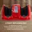 Foot Massager Electric Massagers Shiatsu Ankle Kneading Remote RED