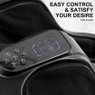 Foot Massager Electric Massagers Shiatsu Leg Calf Kneading Heat Remote Carry BLACK