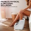 Foot Massager Electric Massagers Shiatsu Leg Calf Kneading Heat Remote Carry SILVER