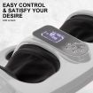 Foot Massager Electric Massagers Shiatsu Leg Calf Kneading Heat Remote Carry SILVER