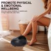 Foot Massager Electric Massagers Shiatsu Air Compression Heat Remote BLACK