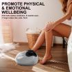 Foot Massager Electric Massagers Shiatsu Air Compression Heat Remote SILVER