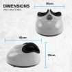 Foot Massager Electric Massagers Shiatsu Air Compression Heat Remote SILVER