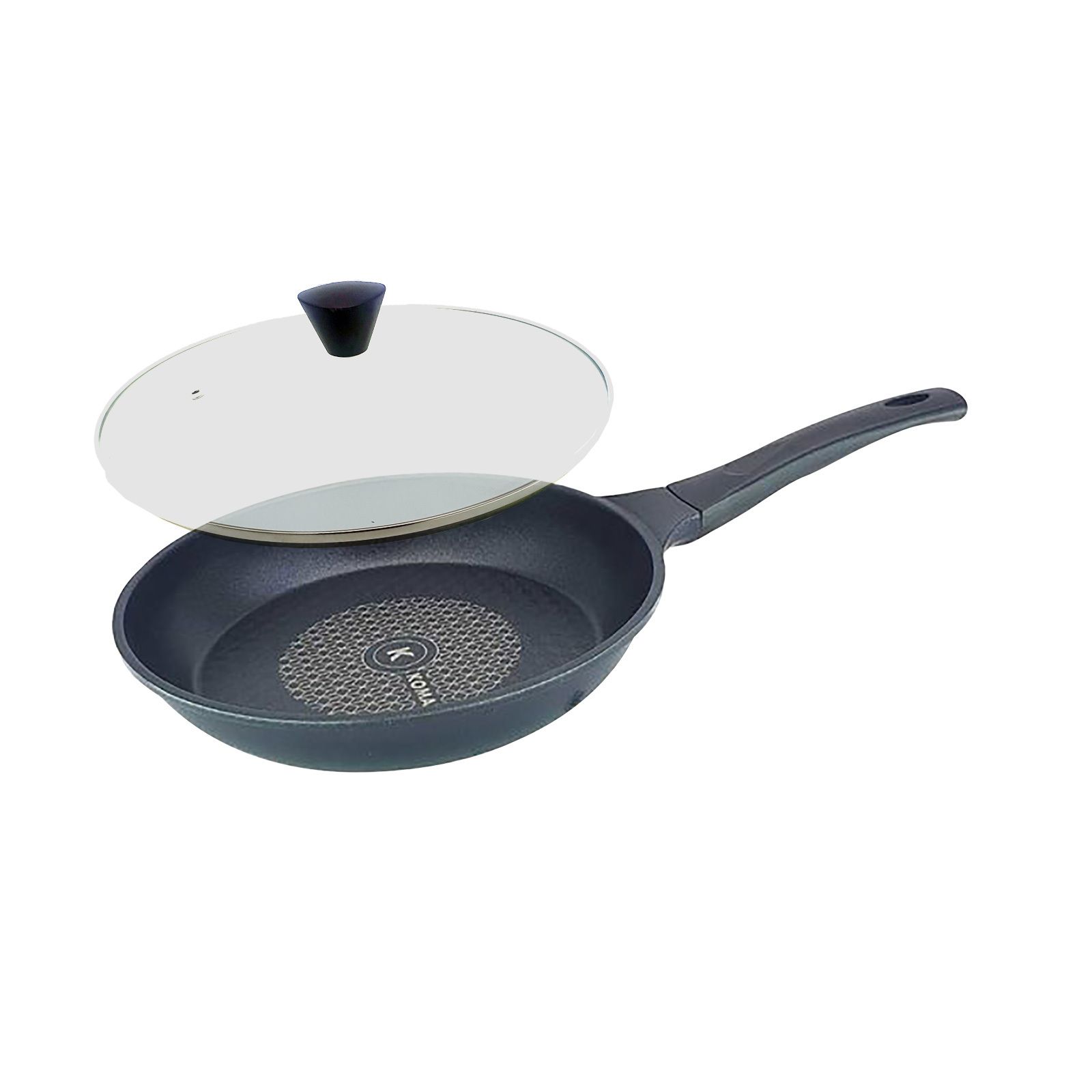 KOMAN Non-Stick Titanium Coating Frying Pan 26cm + Glass Lid