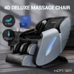 HOMASA Massage Chair 4D Electric Massager Zero Gravity Recliner with Bluetooth Speaker Gray