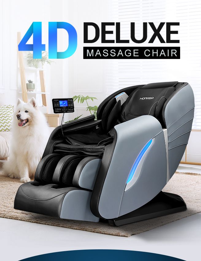 HOMASA Massage Chair 4D Electric Massager Zero Gravity Recliner with