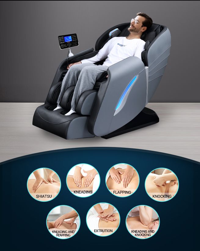 HOMASA Massage Chair 4D Electric Massager Zero Gravity Recliner with