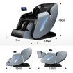 HOMASA Massage Chair 4D Electric Massager Zero Gravity Recliner with Bluetooth Speaker Gray