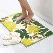 Polyester Bathroom Rugs Water Absorbent Shower Mat Quick Dry Machine Washable 40x60cm