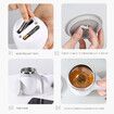 Automatic Self Stirring Magnetic Mug Stainless Steel Temperature Difference Coffee Mixing Cup Blender Smart Mixer Thermal Cup Color White