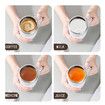 Automatic Self Stirring Magnetic Mug Stainless Steel Temperature Difference Coffee Mixing Cup Blender Smart Mixer Thermal Cup Color White