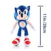 Hedgehog 28CM Sonic The Hedgehog Toy Plush Figure Cute Doll (Blue)