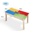 Wooden Kids Lego Multi-Activity Table Colourful Building Block Construction Play Desk Removable Storage Net