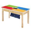 Wooden Kids Lego Multi-Activity Table Colourful Building Block Construction Play Desk Removable Storage Net