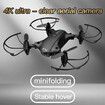 Mini Drone 1080P 4K HD WiFi FPV Camera Altitude Hold Real-time Transmission Foldable Quadcopter RC Drones H2