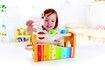 Xylophone  Tap Bench with Slide Out Durable Wooden Musical Pounding Toy for Toddlers