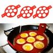 High Quality 7 hole round silicone breakfast fried egg pancake molds moulds rings omelette