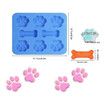 2 Pieces Puppy Dog Bone Silicone Molds for Chocolate, Candy, Jelly, Cookies, Cube, Dog Treats