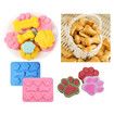 2 Pieces Puppy Dog Bone Silicone Molds for Chocolate, Candy, Jelly, Cookies, Cube, Dog Treats