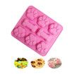 2 Pieces Puppy Dog Bone Silicone Molds for Chocolate, Candy, Jelly, Cookies, Cube, Dog Treats