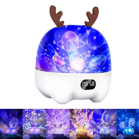 3 in 1 Multifunctional Bluetooth Speaker LED Projector Ocean Wave Night Light Wireless Speaker Children Bedroom Lamp for Gifts