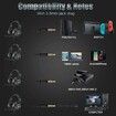 ONIKUMA K19 Stereo Bass Gaming Headset with Mic for PC PS4 One Switch