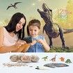 Easter Egg Dig Kit with 12 Dinosaur Toys for Kids Archaeology Science STEM Activity for Exciting Excavation Fun