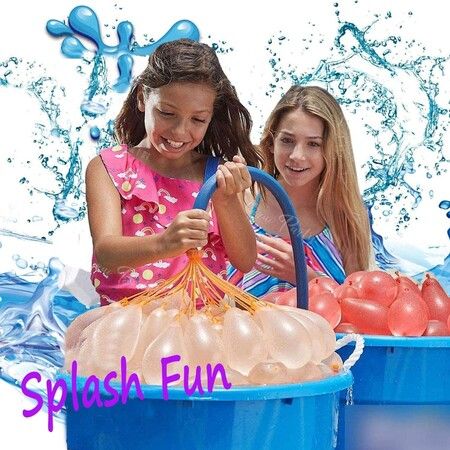 Outdoor Party Summer Back Yards Water Fight Game Kids/Adults Mixed Colors Water Balloons Set for Swimming Pool MITLINK M Rapid-Filled Activity 
