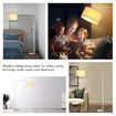 White Arc LED Floor Lamp Corner Standing Reading Light Adjustable Living Room Bedroom